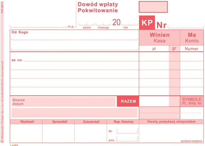 Galeria - 401-5 KP dowód wpłaty