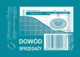260-9 Dowód sprzedaży (paragon)