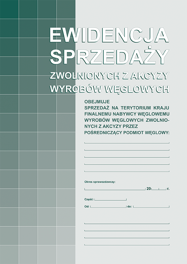 305-1 Ewidencja sprzedaży zwolnionych z akcyzy wyrobów węglowych